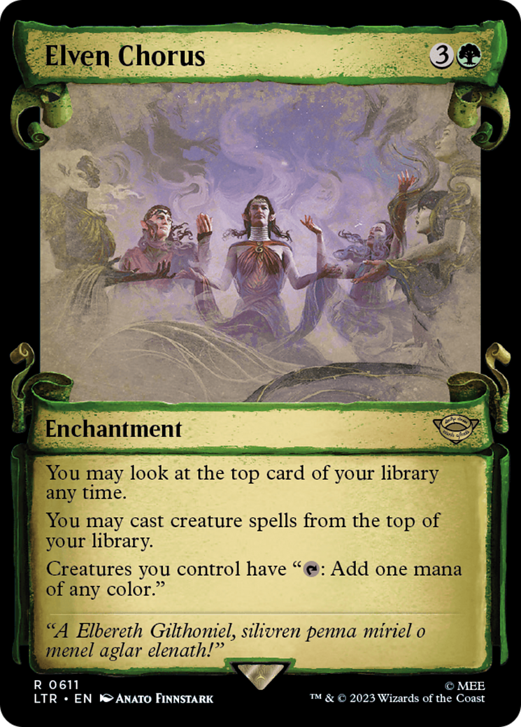 Elven Chorus [The Lord of the Rings: Tales of Middle-Earth Showcase Scrolls] | Total Play