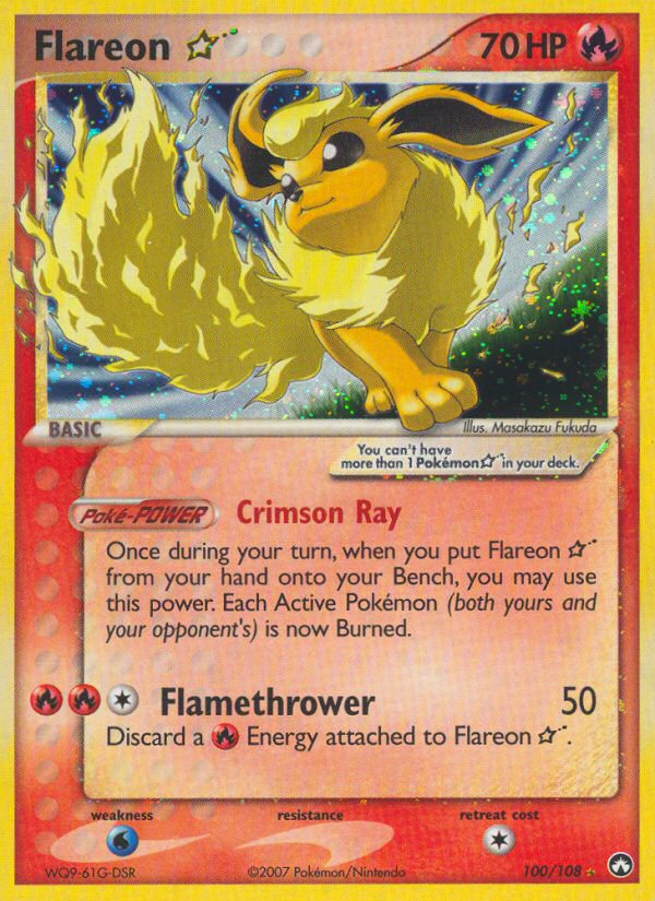 Flareon Star (100/108) [EX: Power Keepers] | Total Play