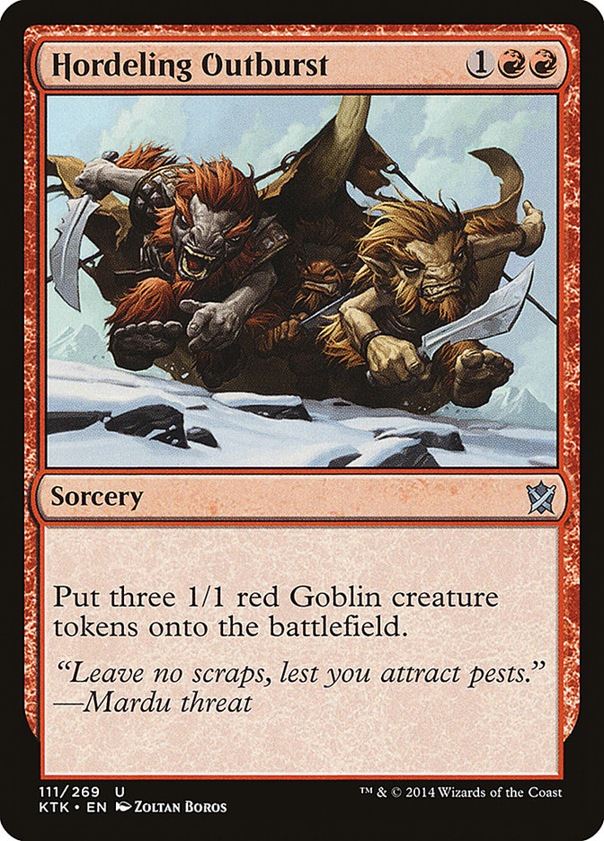 Hordeling Outburst [Khans of Tarkir] | Total Play
