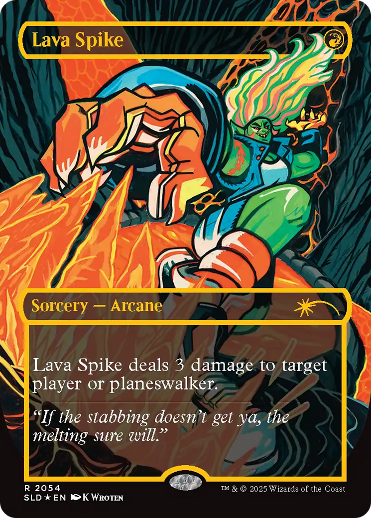 Lava Spike (2054) (Raised Foil) [Secret Lair Drop Series] | Total Play