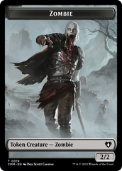 Zombie (0019) // Kor Soldier Double-Sided Token [Commander Masters Tokens] | Total Play