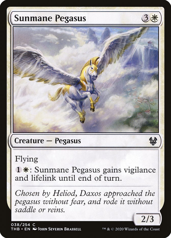 Sunmane Pegasus [Theros Beyond Death] | Total Play