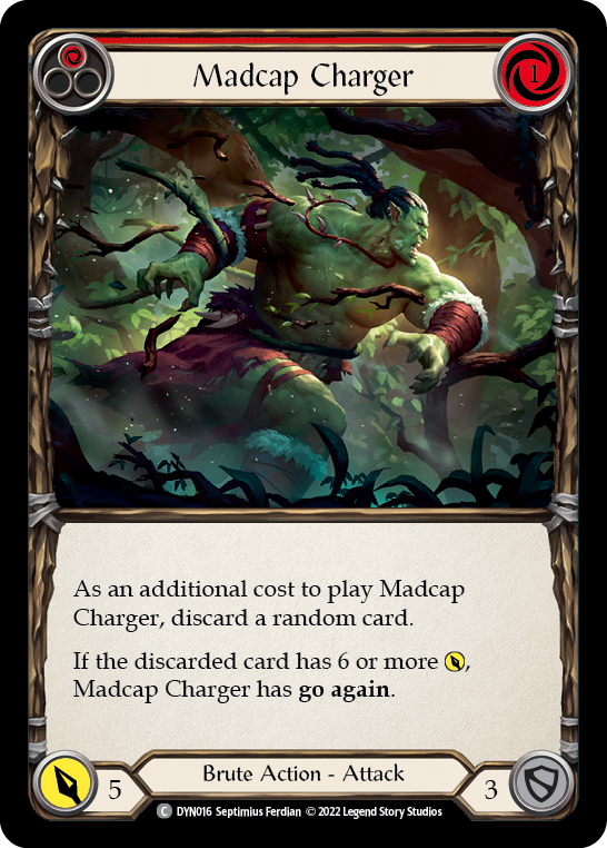 Madcap Charger (Red) [DYN016] (Dynasty)  Rainbow Foil | Total Play