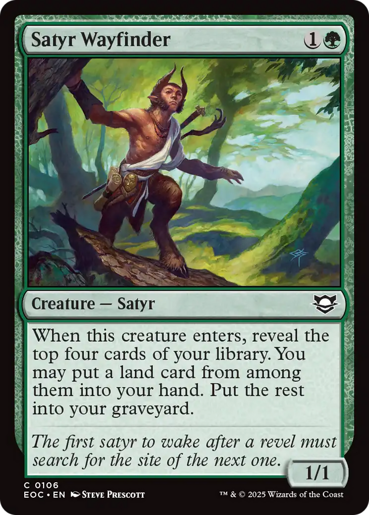 Satyr Wayfinder [Edge of Eternities Commander] | Total Play