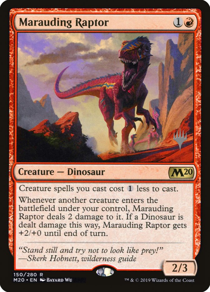 Marauding Raptor (Promo Pack) [Core Set 2020 Promos] | Total Play