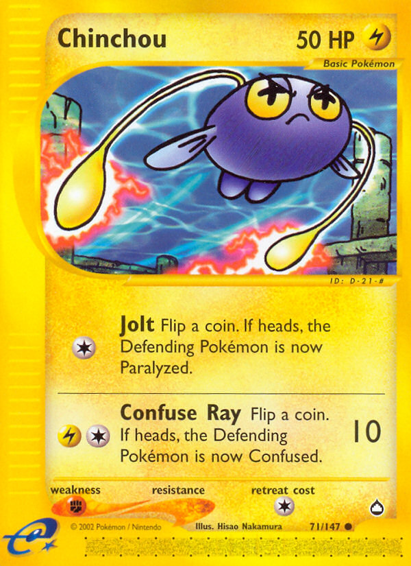 Chinchou (71/147) [Aquapolis] | Total Play