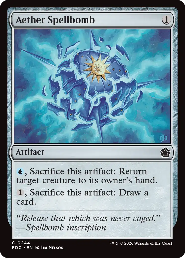 Aether Spellbomb [Foundations Commander] | Total Play