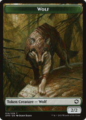 Wolf // Guenhwyvar Double-Sided Token [Dungeons & Dragons: Adventures in the Forgotten Realms Tokens] | Total Play