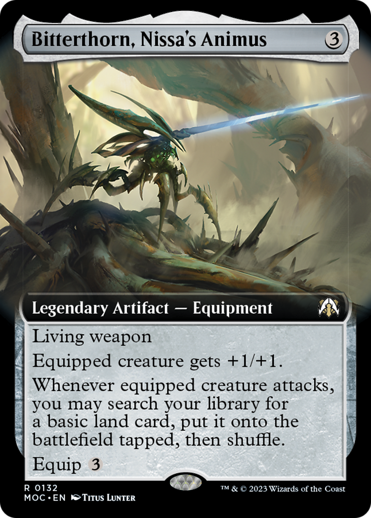 Bitterthorn, Nissa's Animus (Extended Art) [March of the Machine Commander] | Total Play