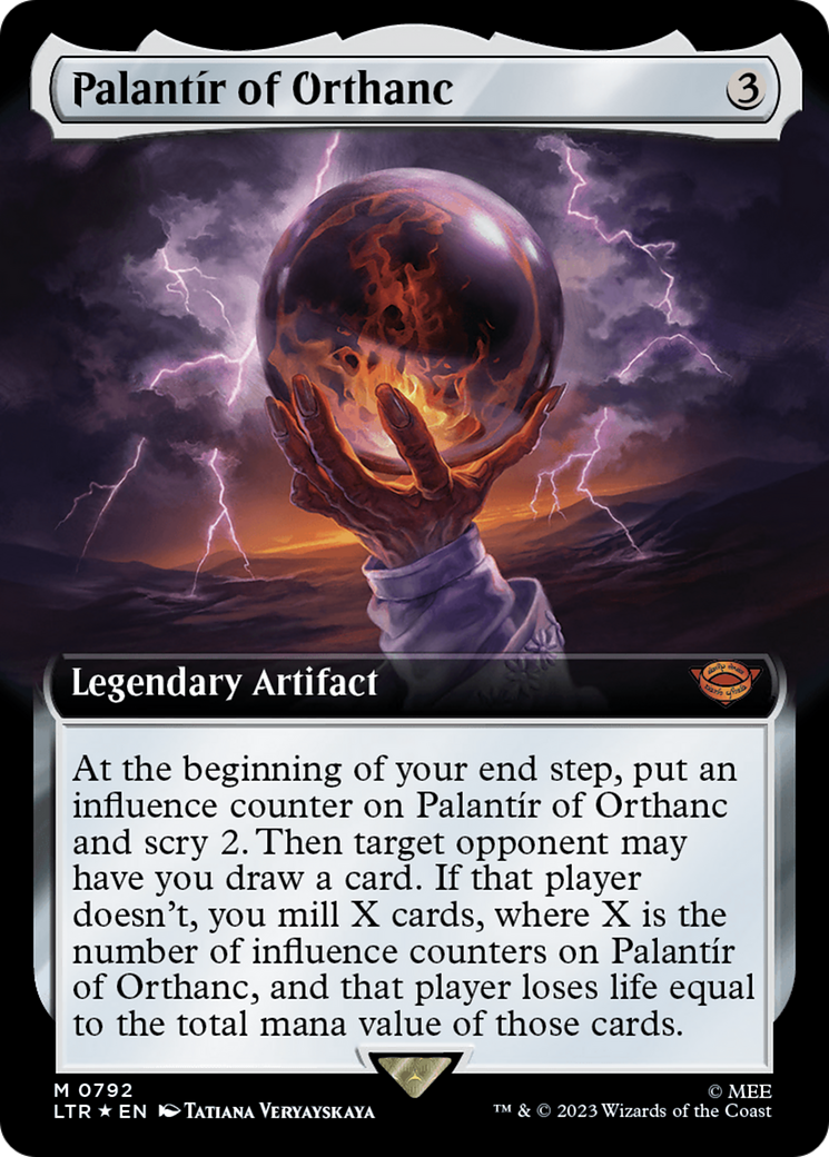 Palantir of Orthanc (Extended Art) (Surge Foil) [The Lord of the Rings: Tales of Middle-Earth] | Total Play
