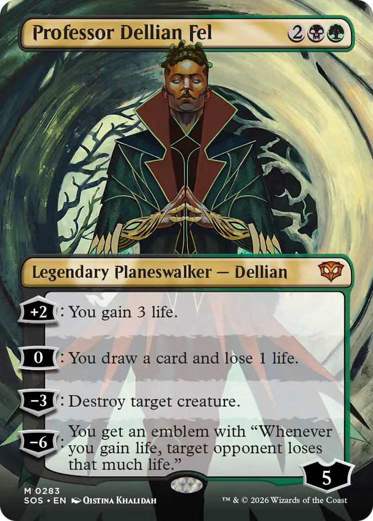 Professor Dellian Fel (Borderless) [Secrets of Strixhaven] | Total Play
