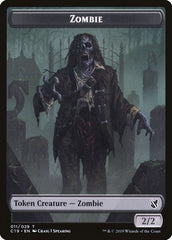 Zombie (010) // Zombie (011) Double-Sided Token [Commander 2019 Tokens] | Total Play