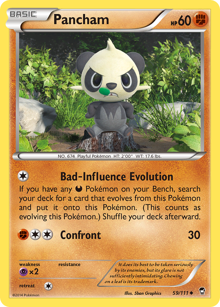 Pancham (59/111) [XY: Furious Fists] | Total Play