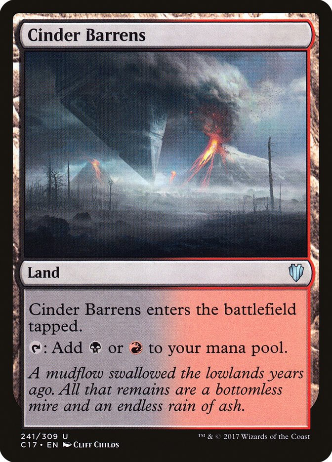 Cinder Barrens [Commander 2017] | Total Play