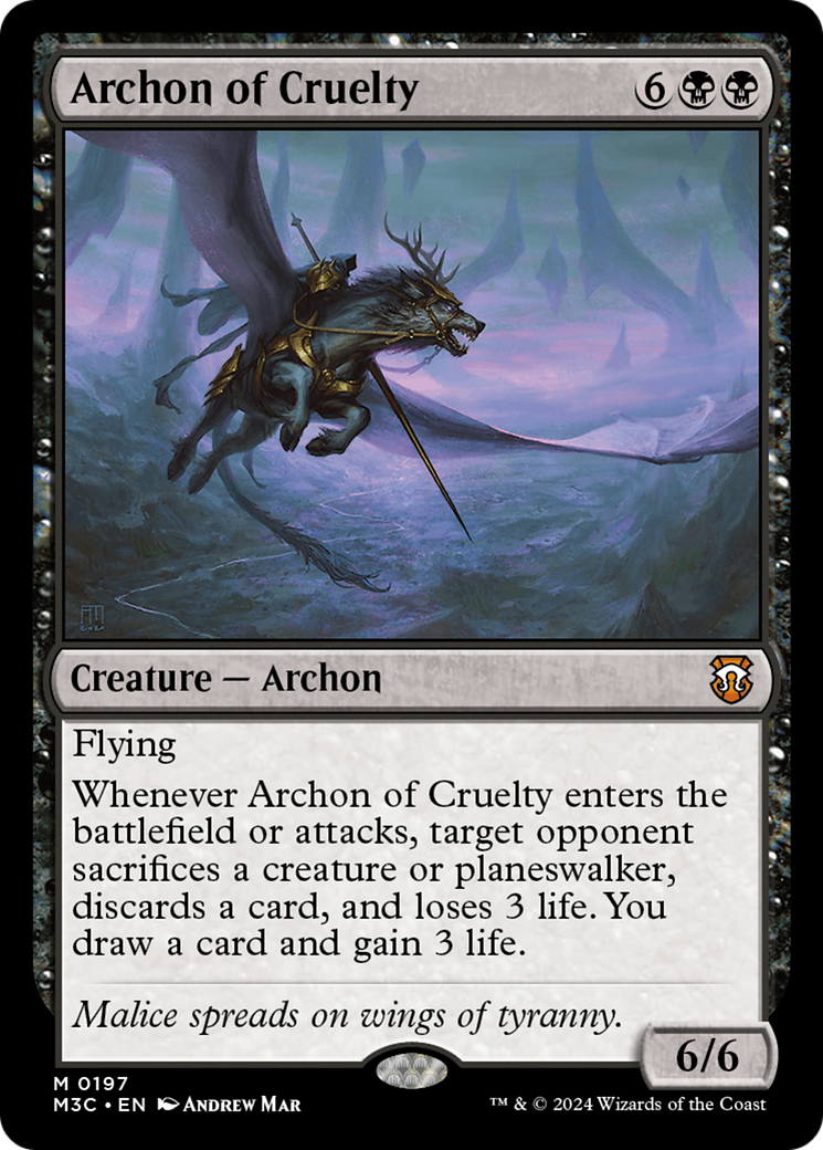 Archon of Cruelty [Modern Horizons 3 Commander] | Total Play