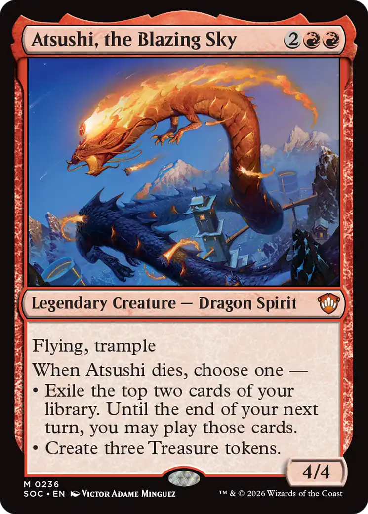 Atsushi, the Blazing Sky [Secrets of Strixhaven Commander] | Total Play