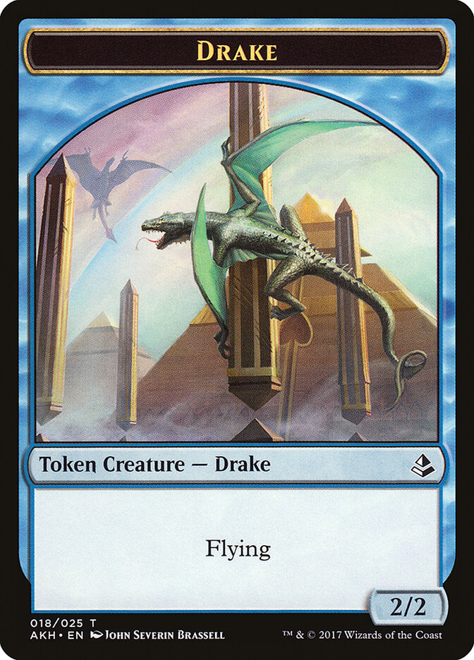 Angel of Sanctions // Drake Double-Sided Token [Amonkhet Tokens] | Total Play