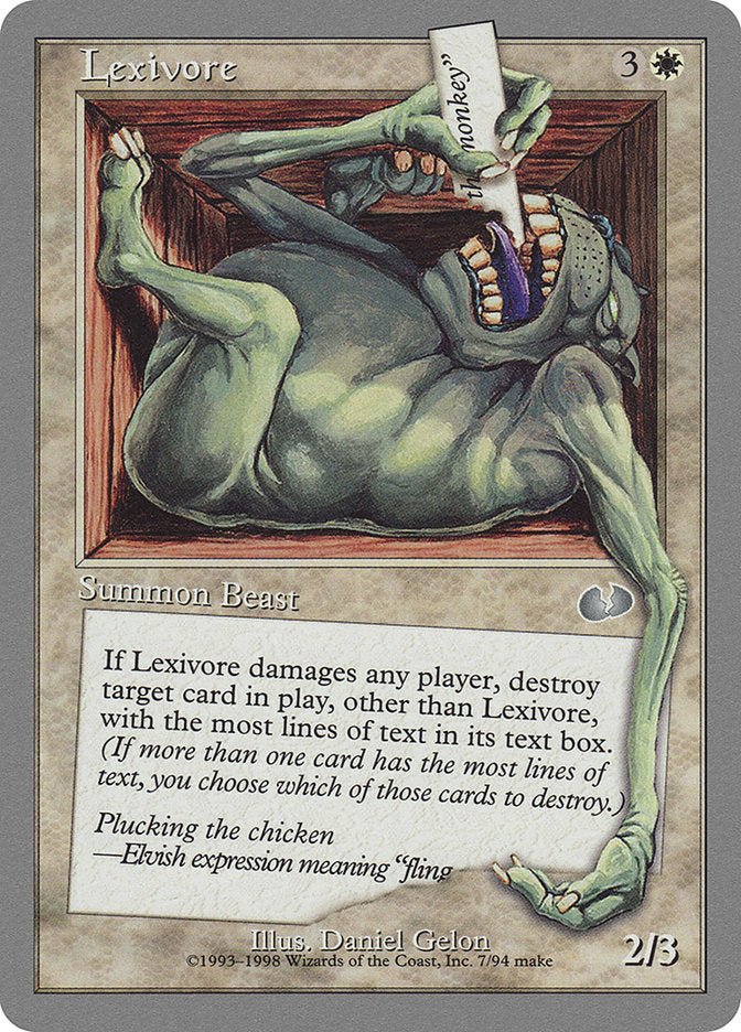 Lexivore [Unglued] | Total Play