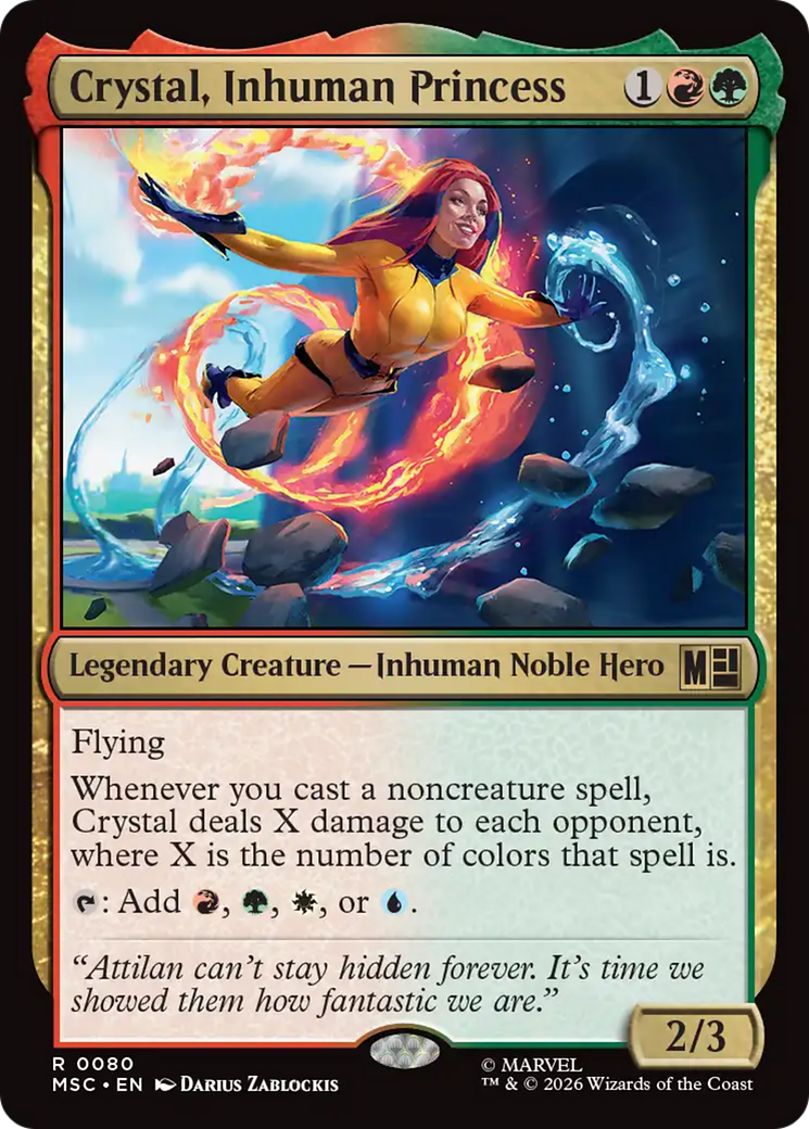 Crystal, Inhuman Princess (Surge Foil) [Marvel Super Heroes Commander] | Total Play