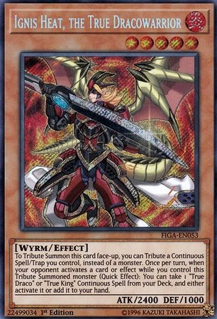 Ignis Heat, the True Dracowarrior [FIGA-EN053] Secret Rare | Total Play