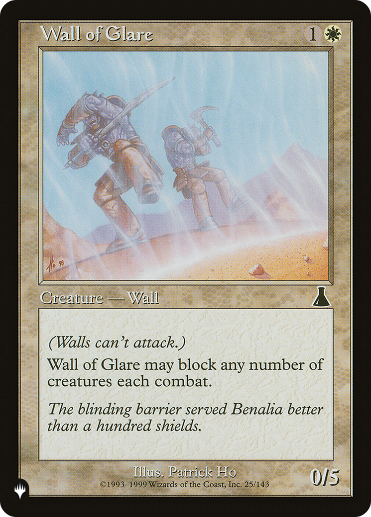 Wall of Glare [The List Reprints] | Total Play