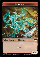 Elemental (0024) // Phyrexian Germ Double-Sided Token [Commander Masters Tokens] | Total Play