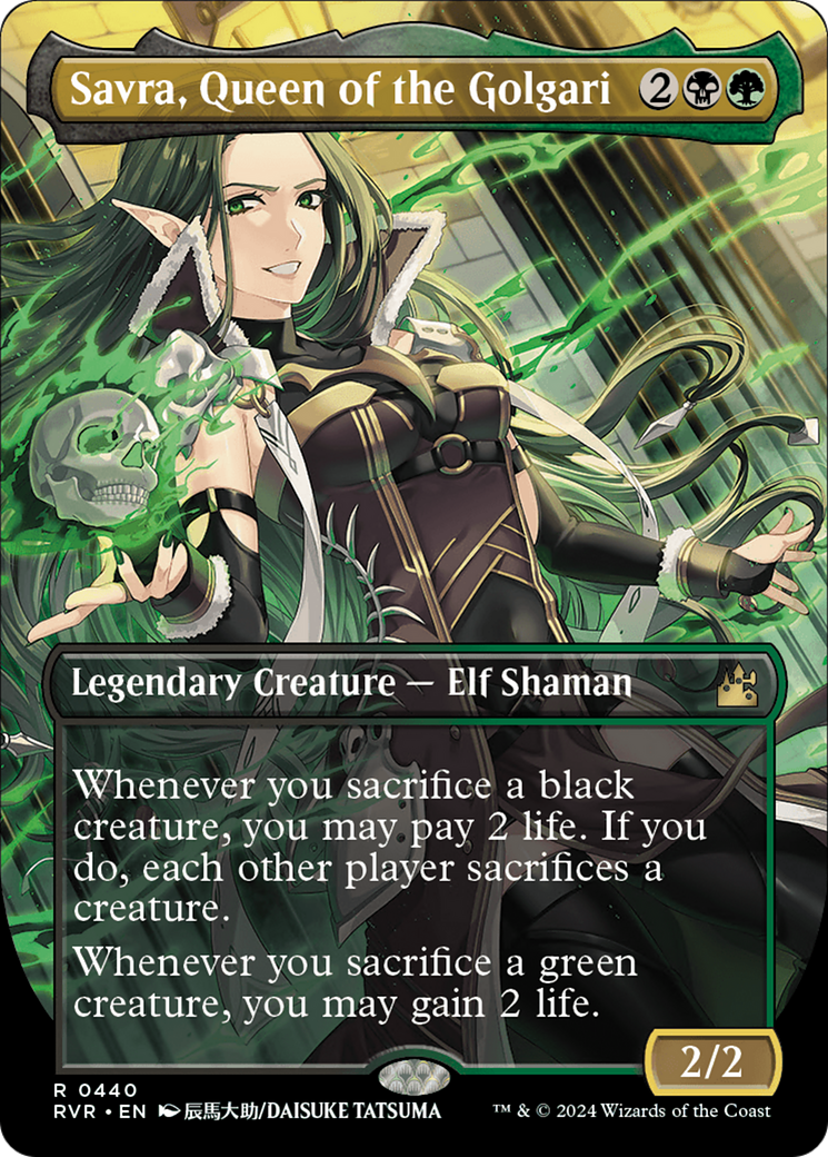 Savra, Queen of the Golgari (Anime Borderless) [Ravnica Remastered] | Total Play