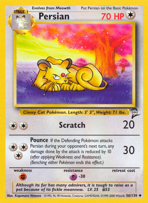 Persian (56/130) [Base Set 2] | Total Play