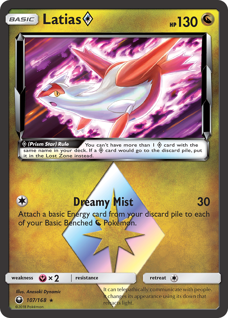 Latias (107/168) (Prism Star) [Sun & Moon: Celestial Storm] | Total Play