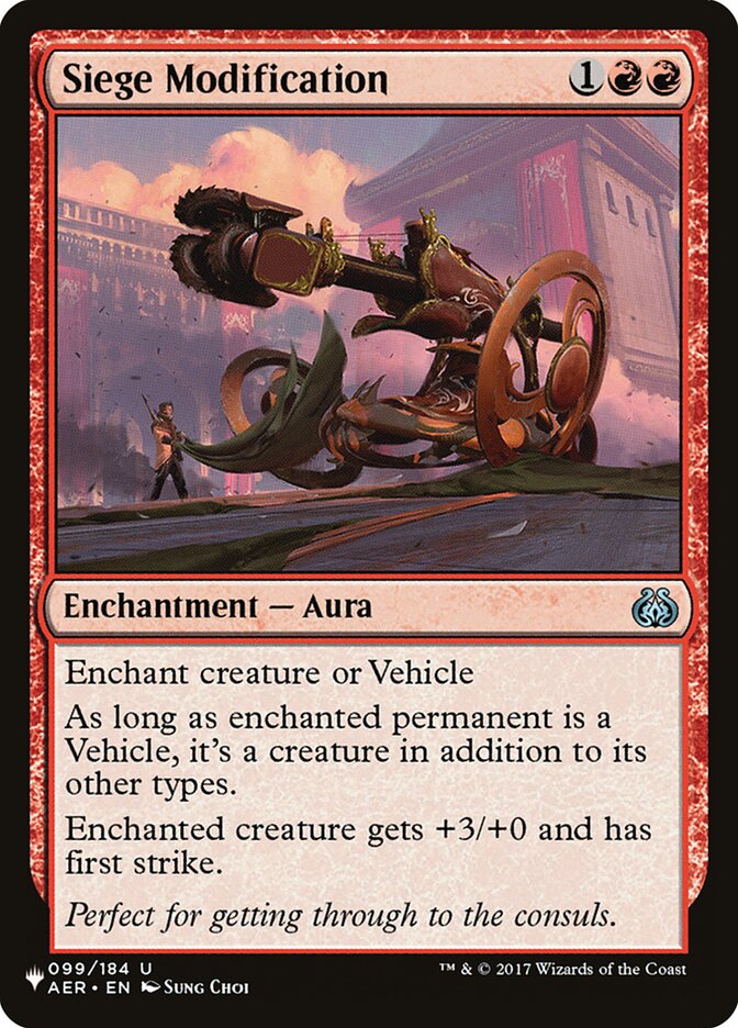Siege Modification [The List] | Total Play