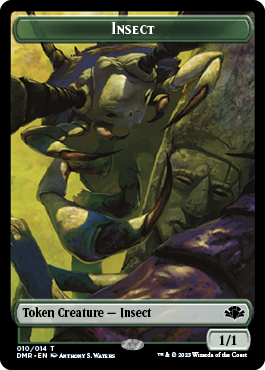 Insect Token [Dominaria Remastered Tokens] | Total Play