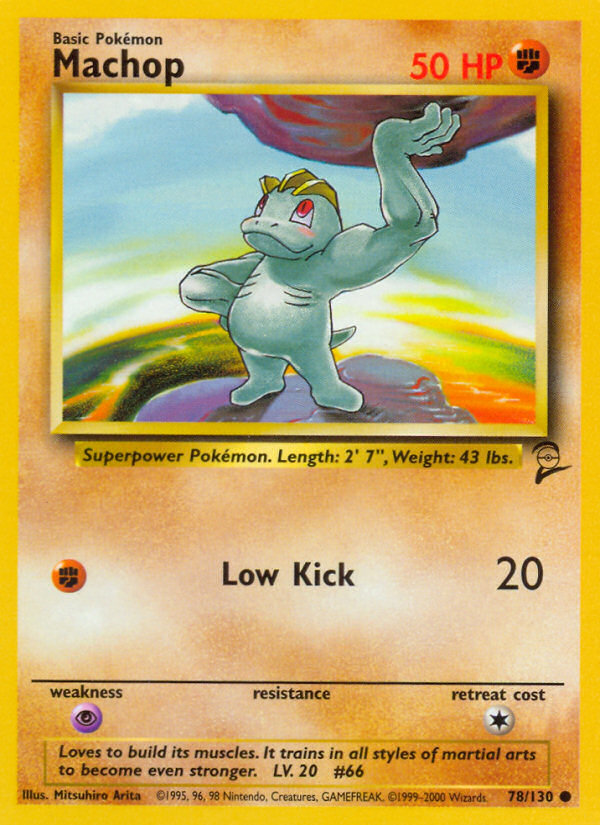 Machop (78/130) [Base Set 2] | Total Play