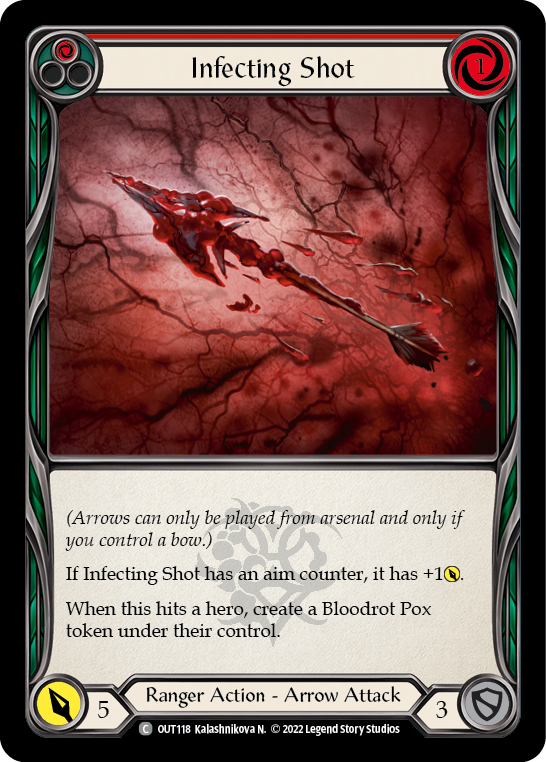 Infecting Shot (Red) [OUT118] (Outsiders)  Rainbow Foil | Total Play