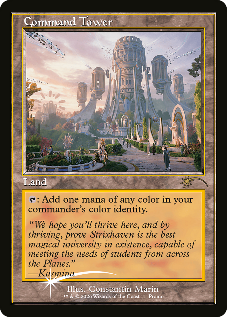 Command Tower (Strixhaven: Omens of Chaos) [Media Promos] | Total Play