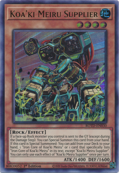 Koa'ki Meiru Supplier [ROTD-EN030] Ultra Rare | Total Play