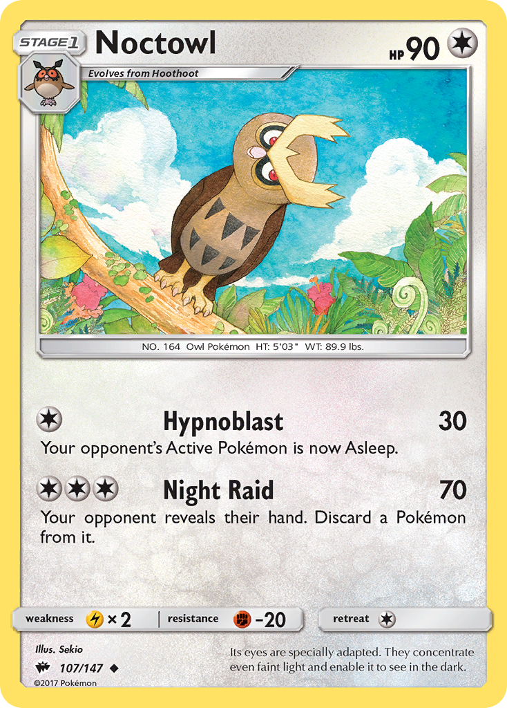 Noctowl (107/147) [Sun & Moon: Burning Shadows] | Total Play