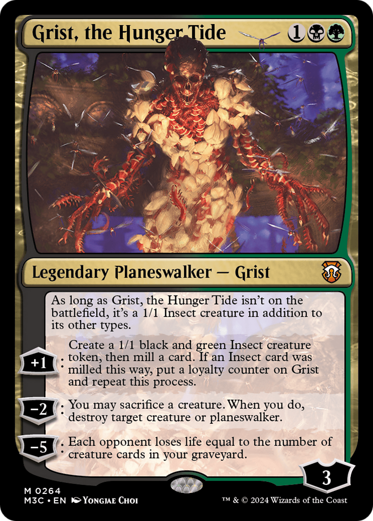 Grist, the Hunger Tide (Ripple Foil) [Modern Horizons 3 Commander] | Total Play