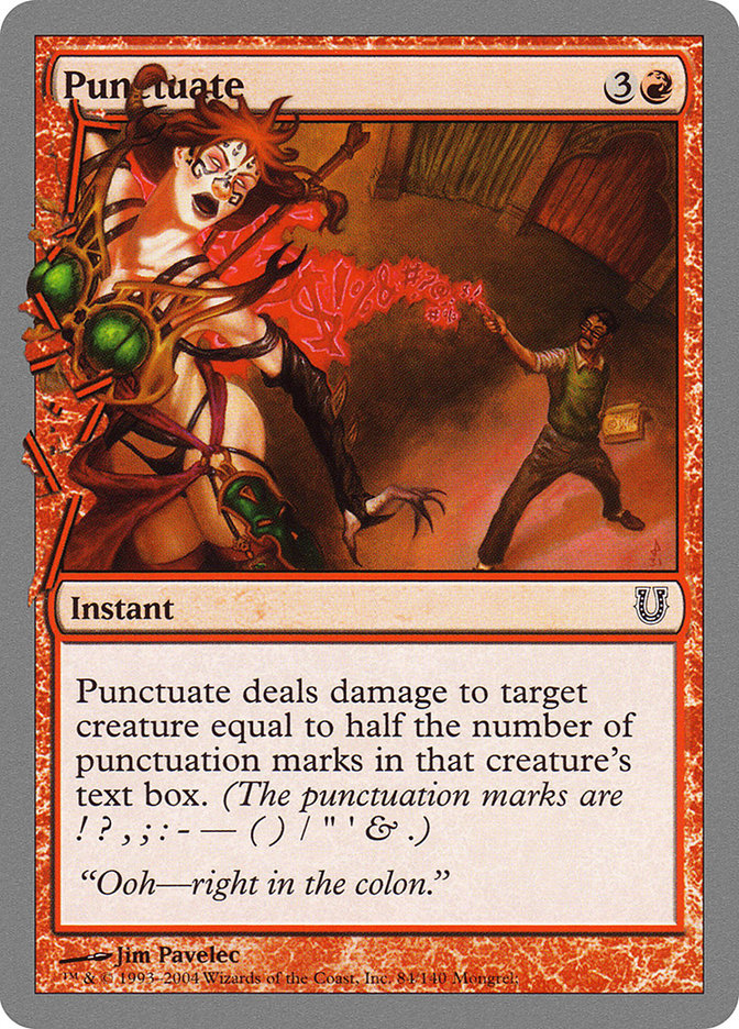 Punctuate [Unhinged] | Total Play