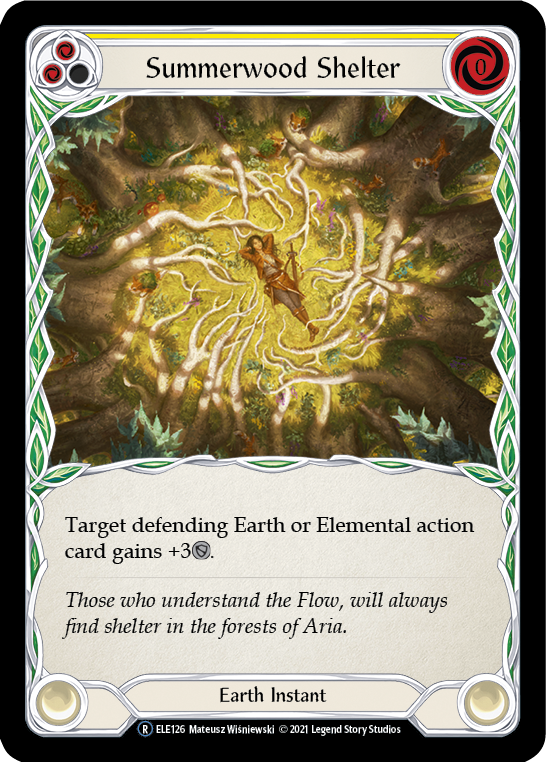 Summerwood Shelter (Yellow) [U-ELE126] (Tales of Aria Unlimited)  Unlimited Rainbow Foil | Total Play