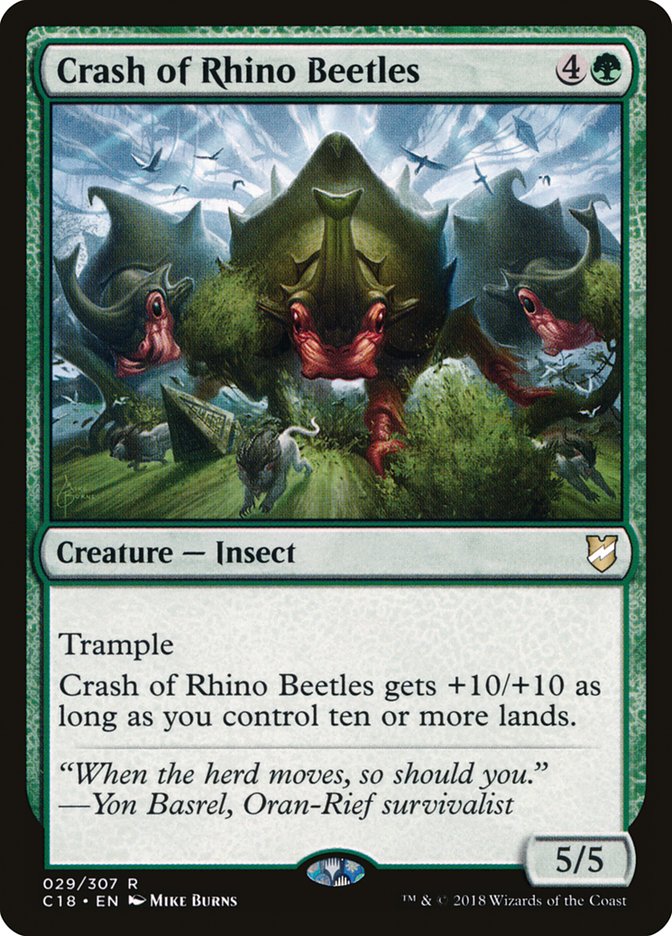 Crash of Rhino Beetles [Commander 2018] | Total Play