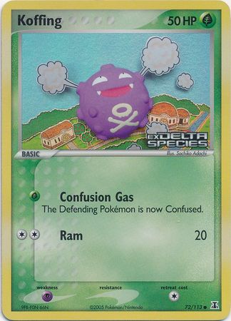 Koffing (72/113) (Stamped) [EX: Delta Species] | Total Play