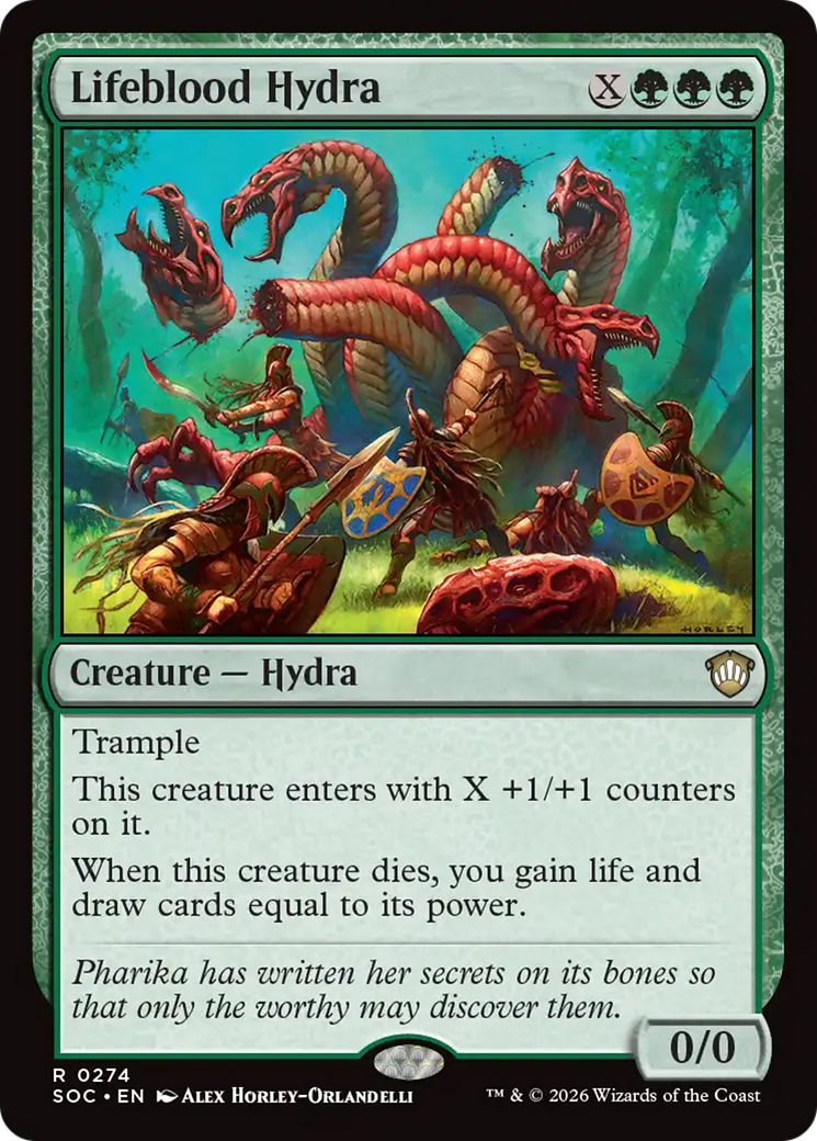 Lifeblood Hydra [Secrets of Strixhaven Commander] | Total Play