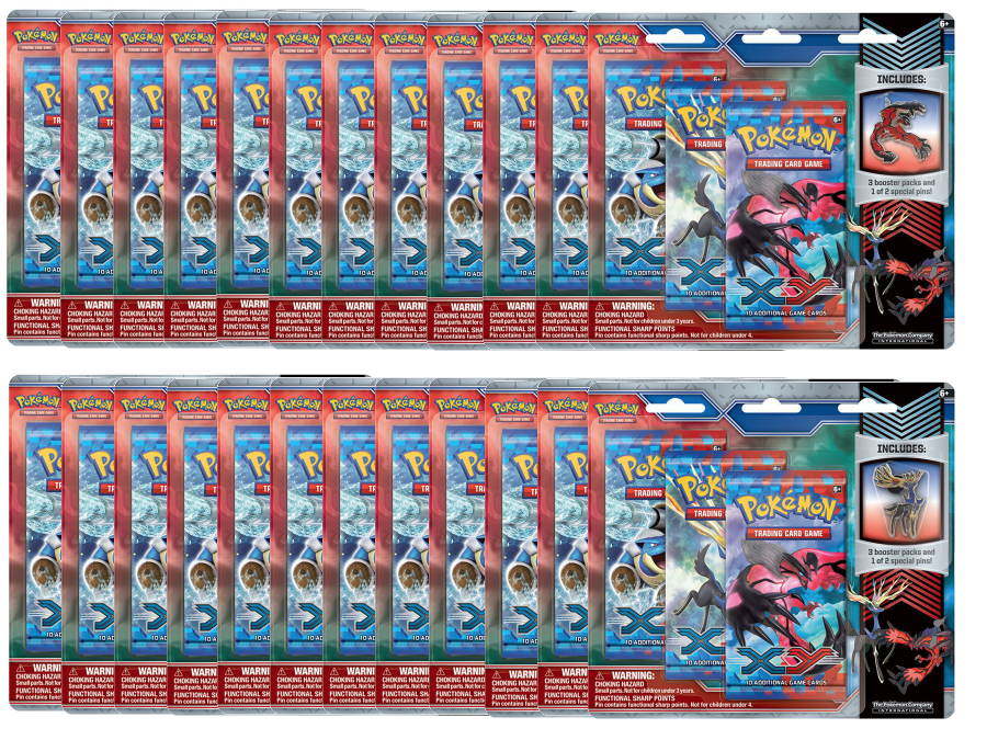 XY - 3-Pack Pin Blister Case (Xerneas & Yveltal) | Total Play