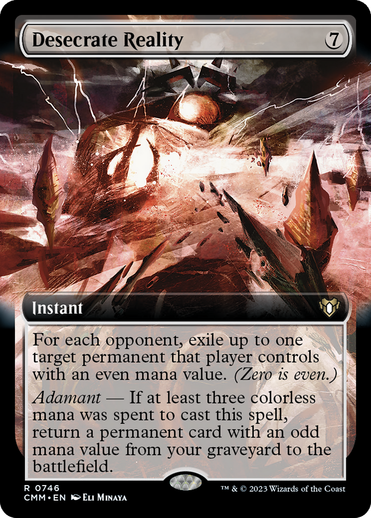 Desecrate Reality (Extended Art) [Commander Masters] | Total Play
