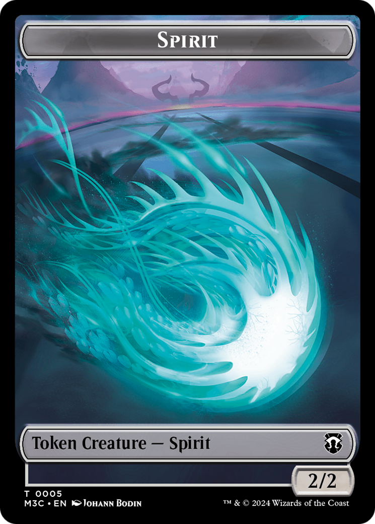 Eldrazi (Ripple Foil) // Spirit Double-Sided Token [Modern Horizons 3 Commander Tokens] | Total Play