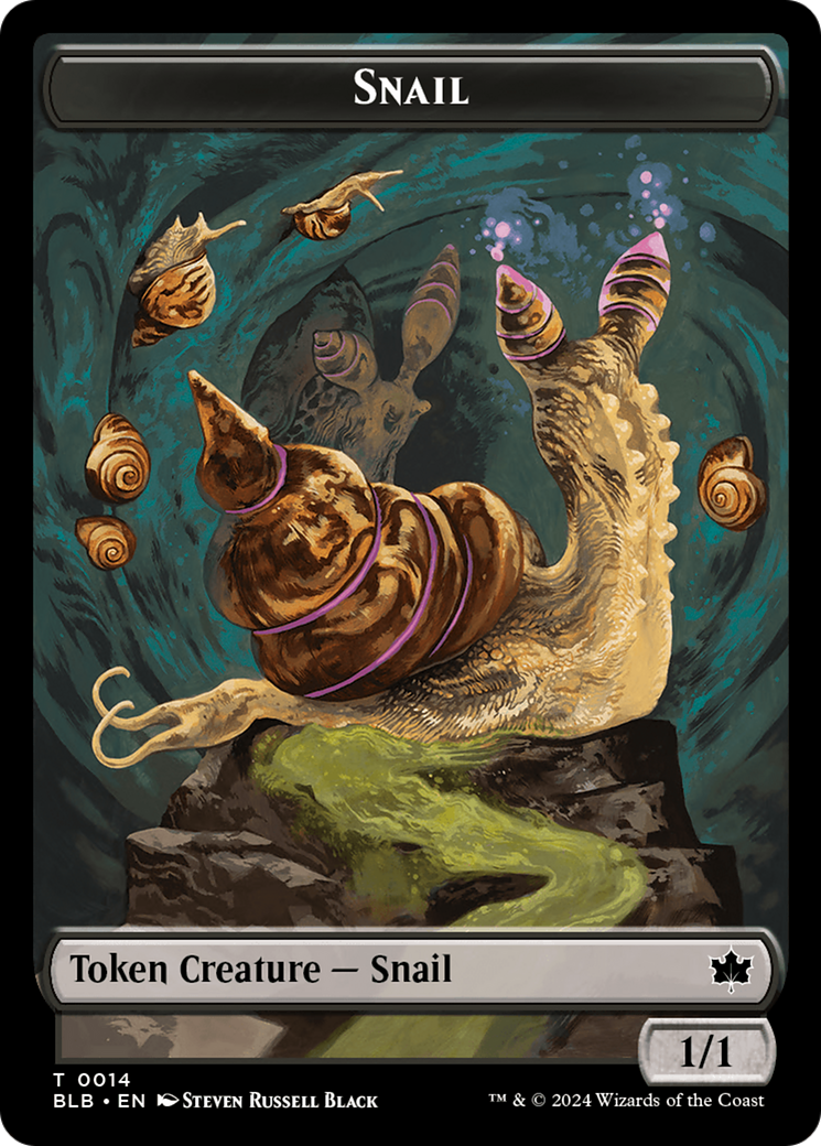 Snail // Thundertrap Trainer Double-Sided Token [Bloomburrow Tokens] | Total Play