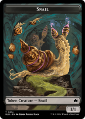 Snail // Thundertrap Trainer Double-Sided Token [Bloomburrow Tokens] | Total Play