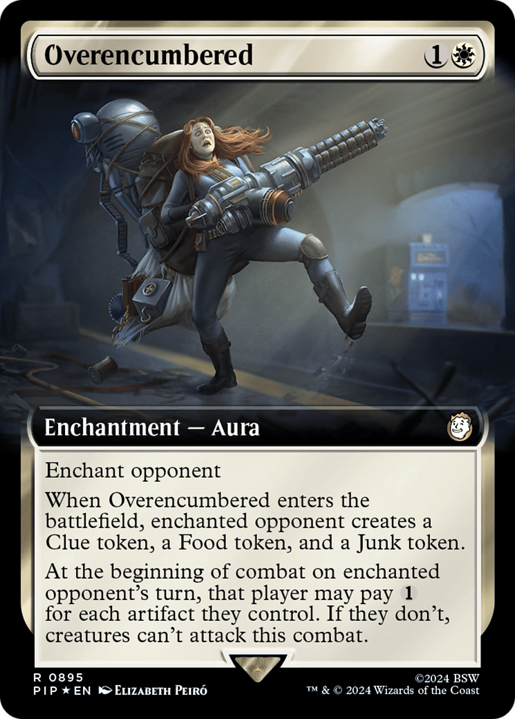 Overencumbered (Extended Art) (Surge Foil) [Fallout] | Total Play