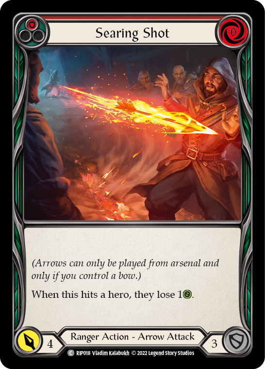 Searing Shot (Red) [RIP018] (Outsiders Riptide Blitz Deck) | Total Play