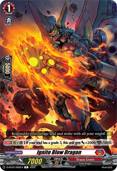 Ignite Blow Dragon (D-BT05/060EN) [Triumphant Return of the Brave Heroes] | Total Play